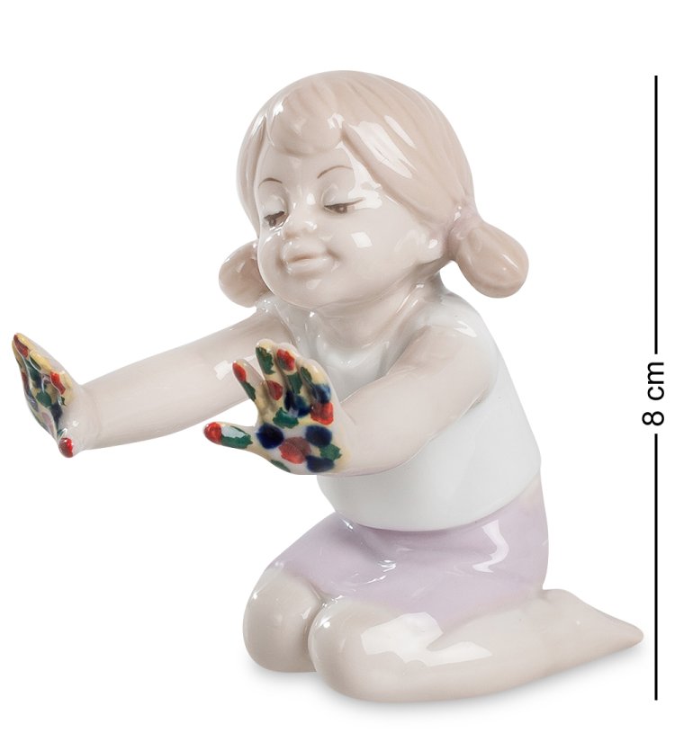 Фигурка из фарфора Девочка Юная художница Pavone JP-50/ 2