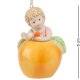 Колокольчик из керамики Девочка-персик CMS-36/ 4