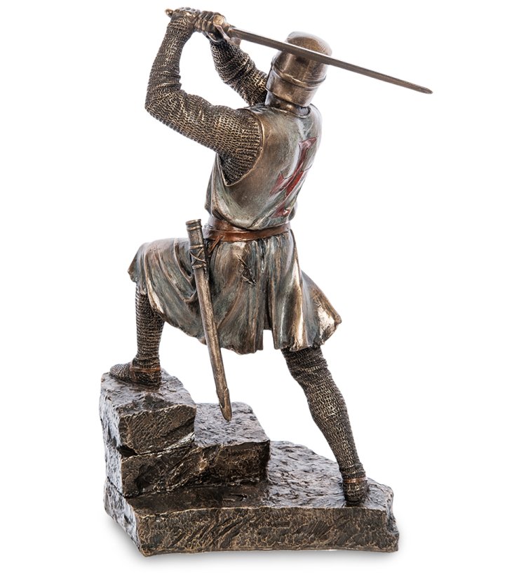 Статуэтка Рыцарь в Медных Доспехах Veronese WS-1044, оборотная сторона