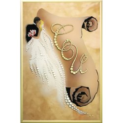 Картина Союз имен c кристаллами Swarovski