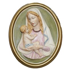 Панно из фарфора Мадонна