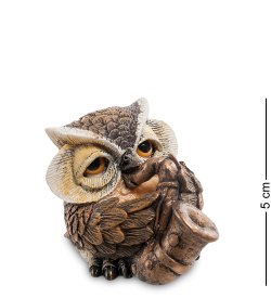 Маленькая Фигурка Сова - Саксофонист