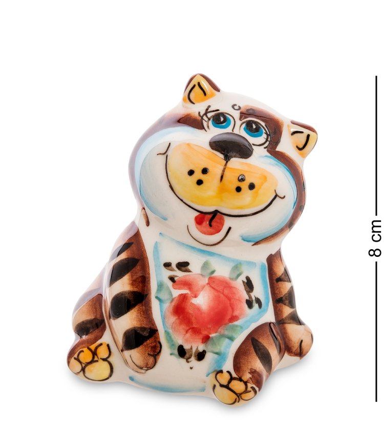 Фигурка Котик Цветная гжель ГЛ-567