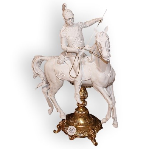 Статуэтка из фарфора Улан на коне (белое исполнение)
