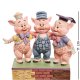 Статуэтка Три поросенка - Умники Disney Traditions 906755, портретный вид