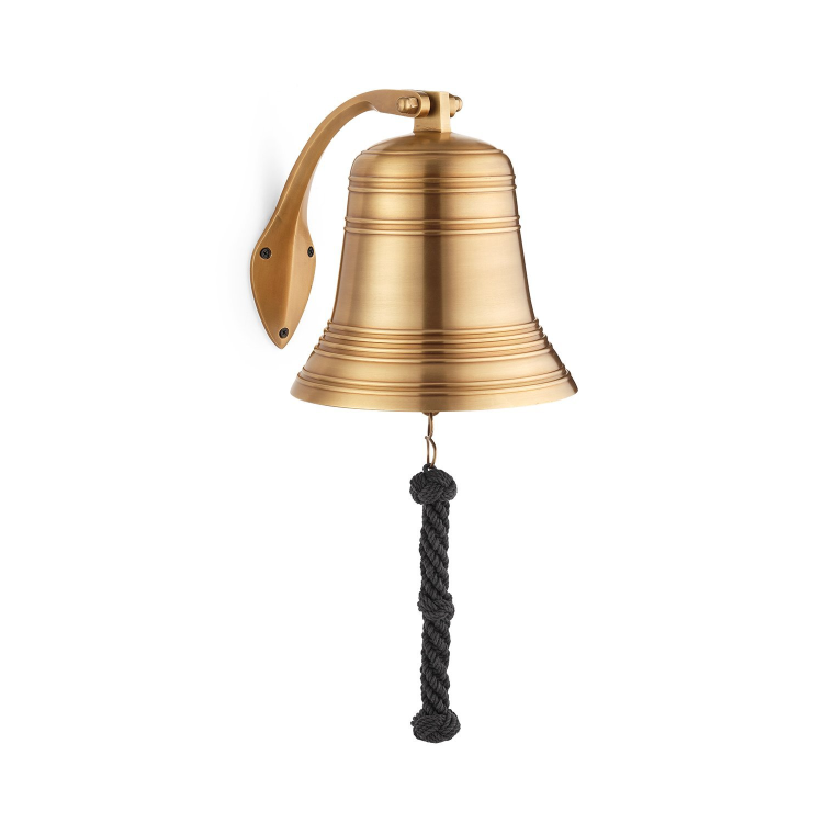 Корабельная рында Бронзовый Колокол - Диаметр 22 см, вид профиль