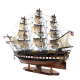 Модель парусного корабля USS Constitution, США, 100 см HQ-23, оборотная сторона