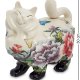 Статуэтка из фарфора Кошка в разноцветных цветах Pavone JP-247/ 11