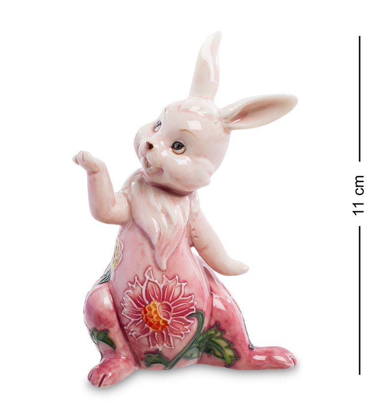 Статуэтка из фарфора Розовый кролик Pavone JP-31/ 22