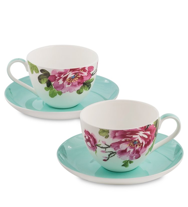 Чайный набор на 2 персоны из фарфора Тоскана Pavone JK-183