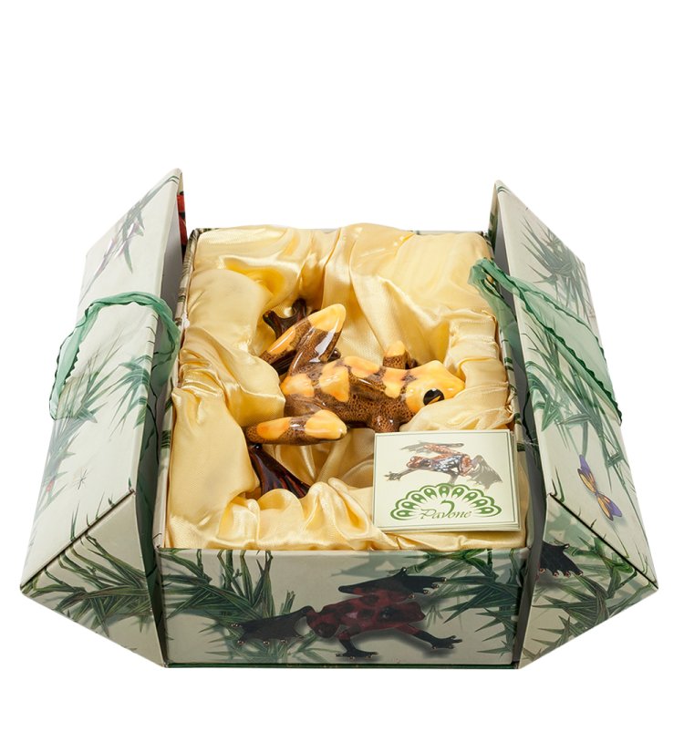 Фигурка из фарфора Пустынная Лягушка Pavone JP-08/ 3, упаковочный вид