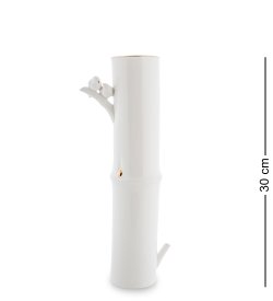 Настольная Ваза для цветов из фарфора Белый Бамбук