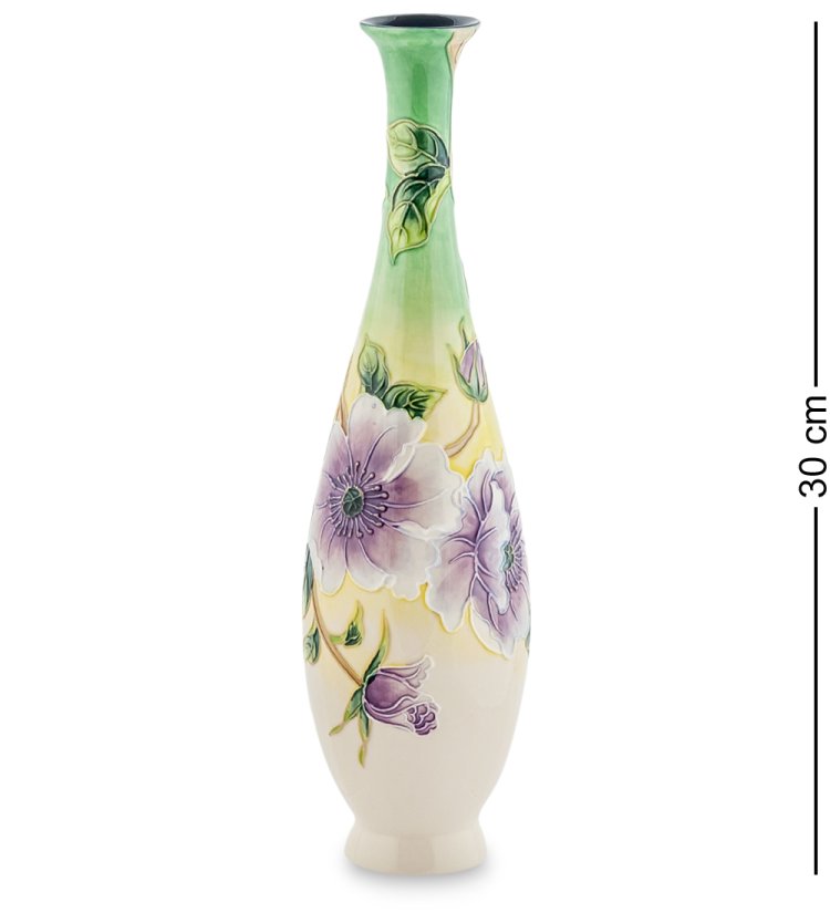 Узкая ваза из фарфора для цветов Камелия Pavone JP-98/17