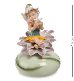 Музыкальная статуэтка из керамики Цветочная фея