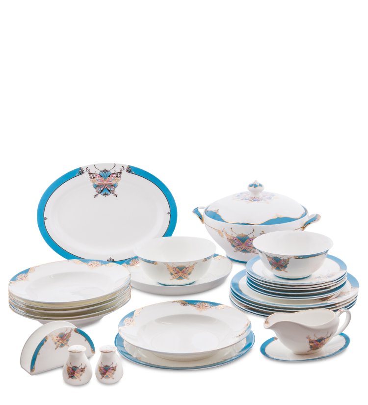 Столовый сервиз на 6 персон Песня Мотылька Pavone JK-102