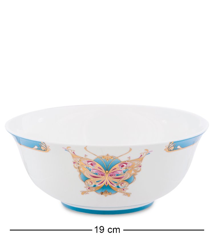 Столовый сервиз на 6 персон Песня Мотылька Pavone JK-102, фотография большого салатника