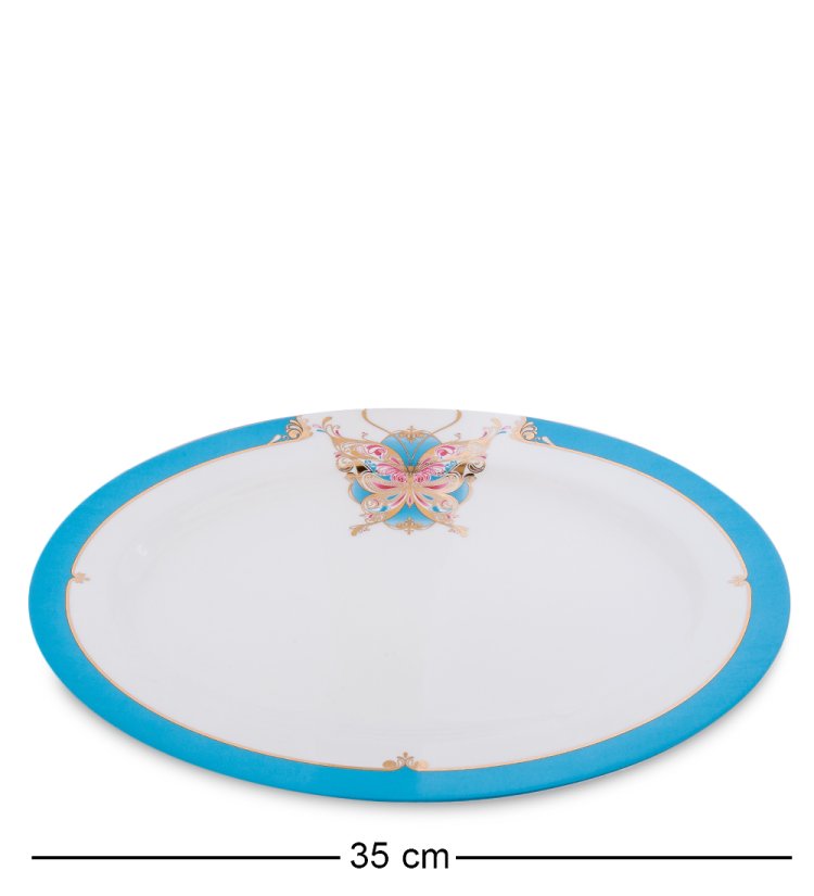 Столовый сервиз на 6 персон Песня Мотылька Pavone JK-102, фотография большого блюда