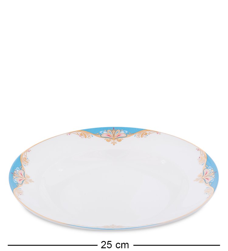 Столовый сервиз на 6 персон Песня Мотылька Pavone JK-102, фотография тарелки под первое