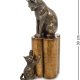 Статуэтка Кошка с котенком - воспитание Veronese WS-883