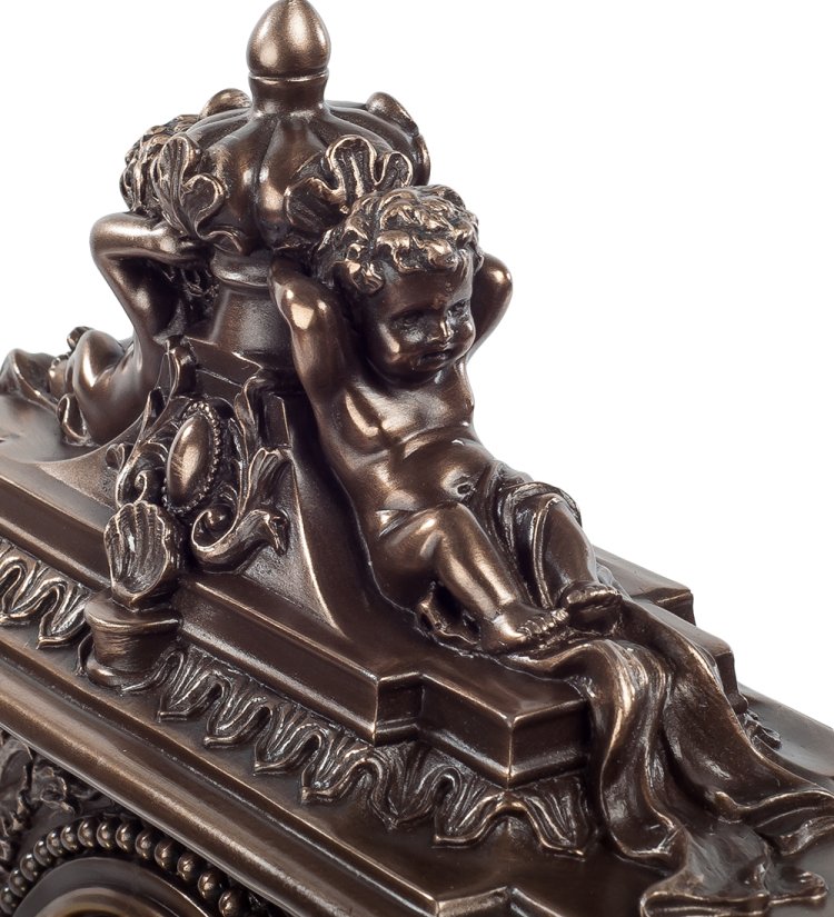 Часы в стиле барокко Херувим Veronese WS-609, увеличенный вид сверху