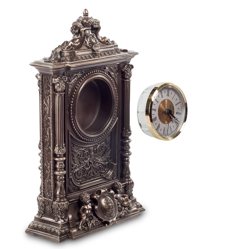 Часы в стиле барокко Херувим Veronese WS-609, разборный вид, вид часов