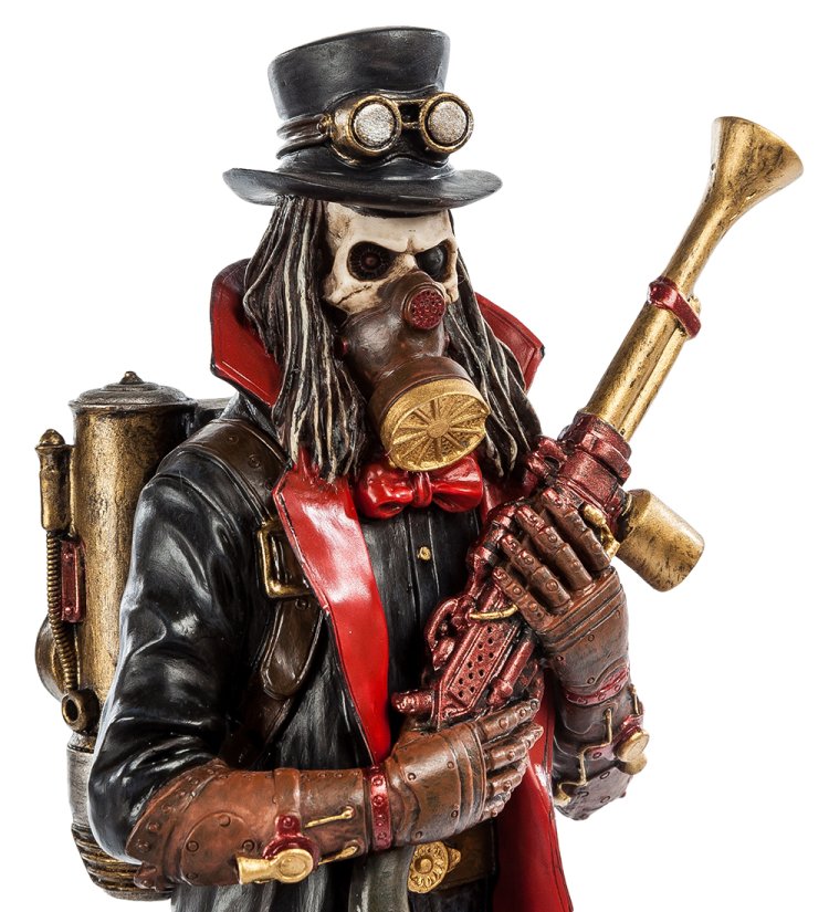 Статуэтка в стиле Стимпанк Ангел смерти Veronese WS-379, портретный вид