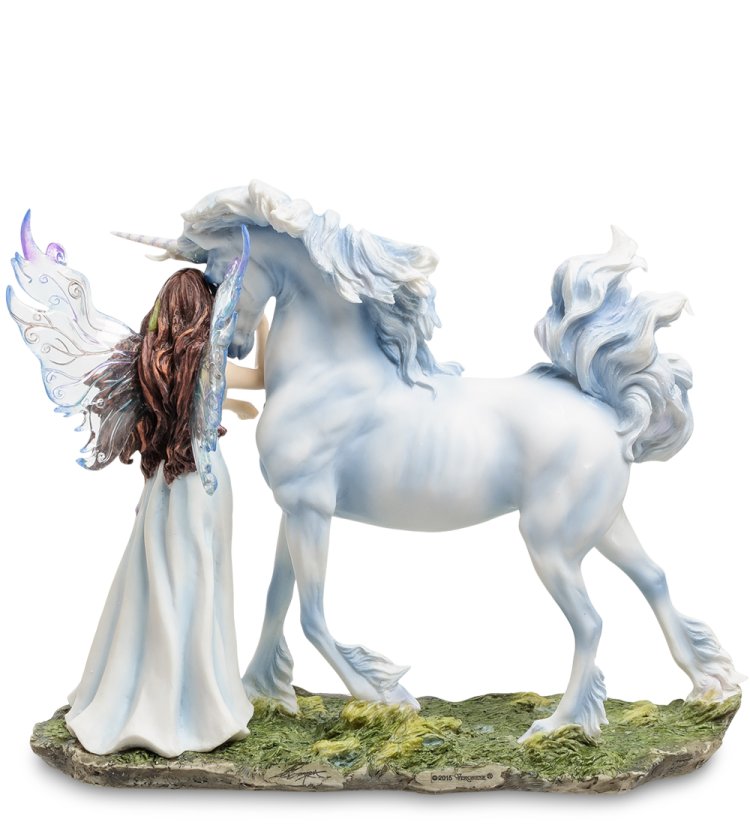 Статуэтка Ангел и Единорог - Джоди Бергсма Veronese WS-249, оборотная сторона