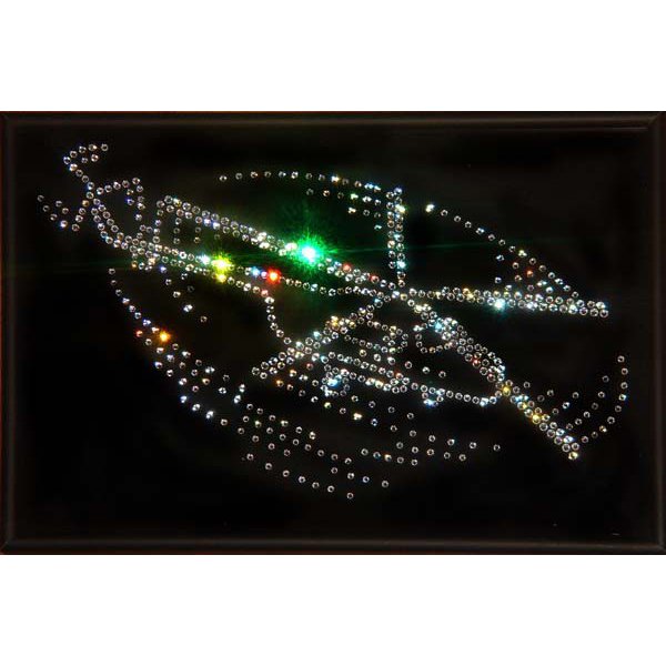 Картина Ми-8 c кристаллами Swarovski