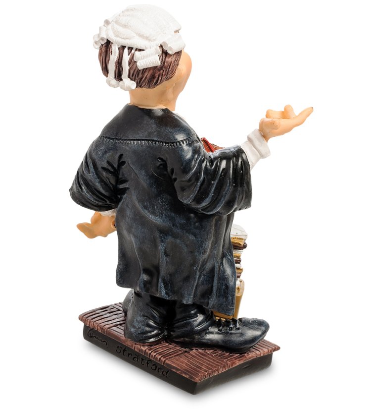 Статуэтка Судья - Дела Архивные The Comical World of Stratford RV-958, оборотная сторона