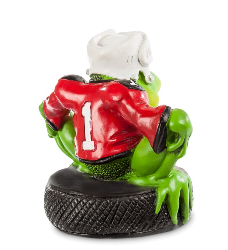 Фигурка-лягушка Хоккеист Ханк The Comical World of Stratford RV-104, оборотная сторона