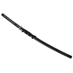 Черный самурайский меч Катана