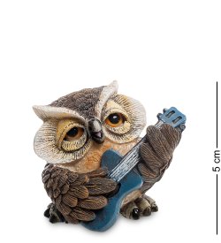 Маленькая Фигурка Сова - Гитарист