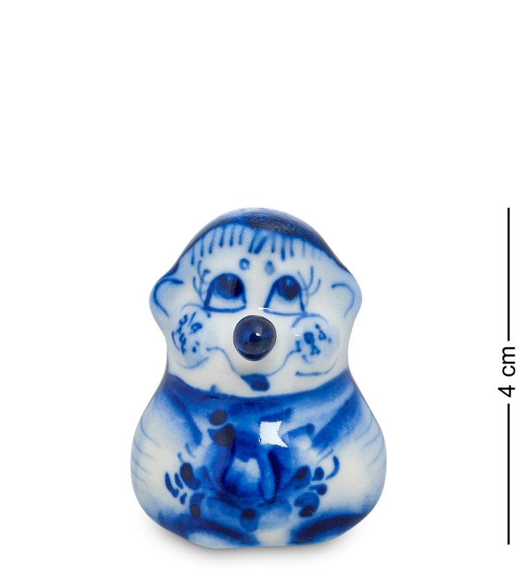 Статуэтка Маленький Ёжик Голубая гжель ГЛ-135