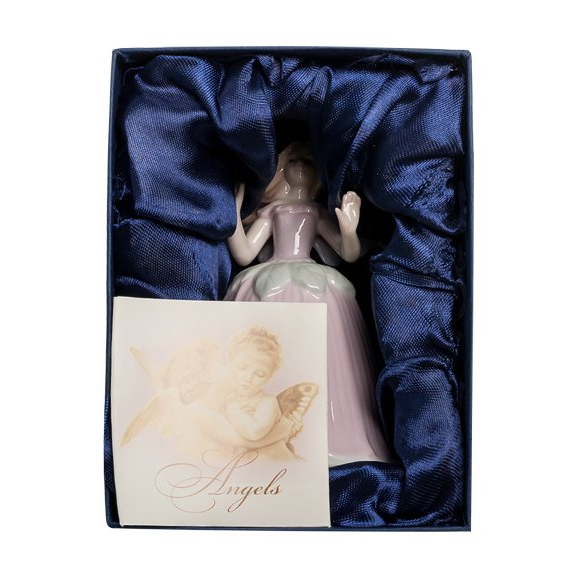 Фарфоровая фигурка Эльфина в розовом платье Pavone JP-06/12, упаковочный вид