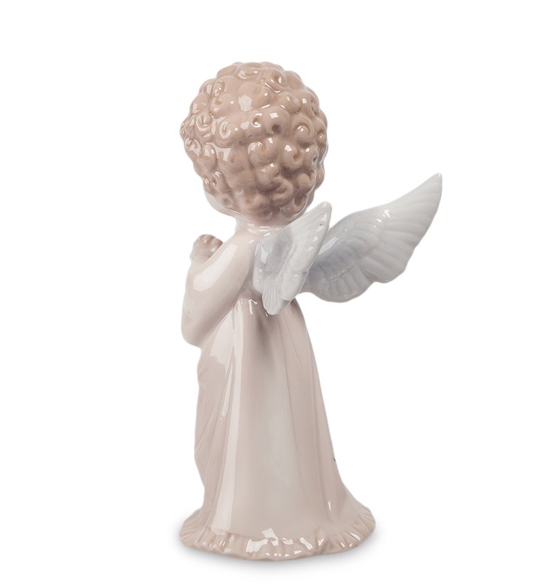 Статуэтка из фарфора Молящийся Ангел Мальчик Pavone JP-05/ 11, фотография со спины