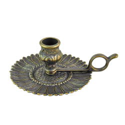 Подсвечник на 1 свечу Маргаритка, антик