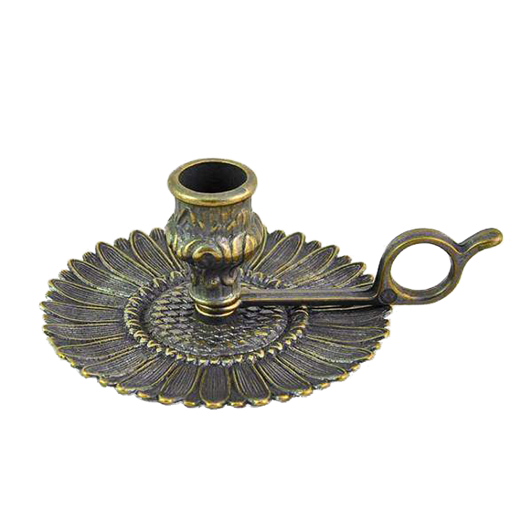 Подсвечник на 1 свечу Маргаритка, антик Alberti Livio AL-80-329-ANT