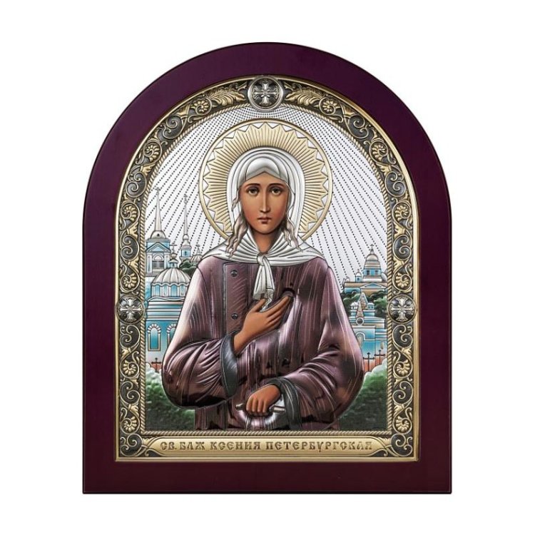Икона Святая Ксения Петербургская, Размер: 9х10 см Beltrami 6406/1CW