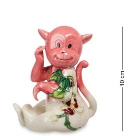 Статуэтка из фарфора Обезьянка с розовой головой