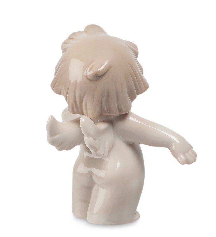 Статуэтка из фарфора Ангелочек Март Pavone JP-01/ 3, фотография со спины