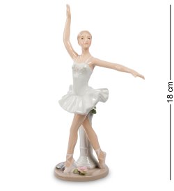 Статуэтка из фарфора Балерина в танце у колонны