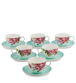 Чайный набор на 6 персон из фарфора Тоскана