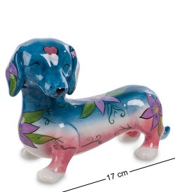 Статуэтка из керамики Собака породы голубая Такса