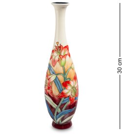 Узкая ваза для цветов из фарфора Лилия