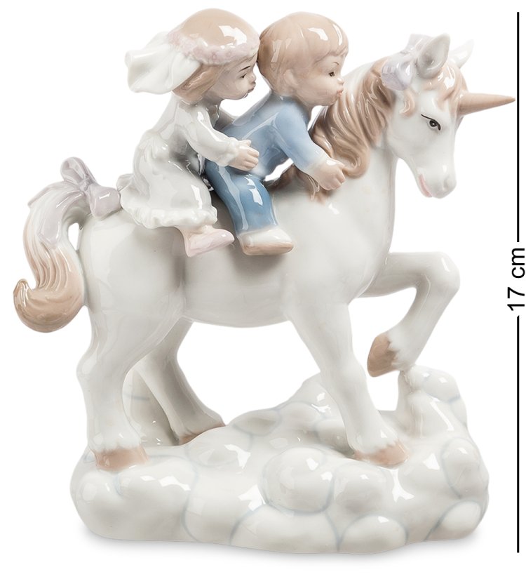 Музыкальная статуэтка Жених и невеста на единороге Pavone JP-45/19