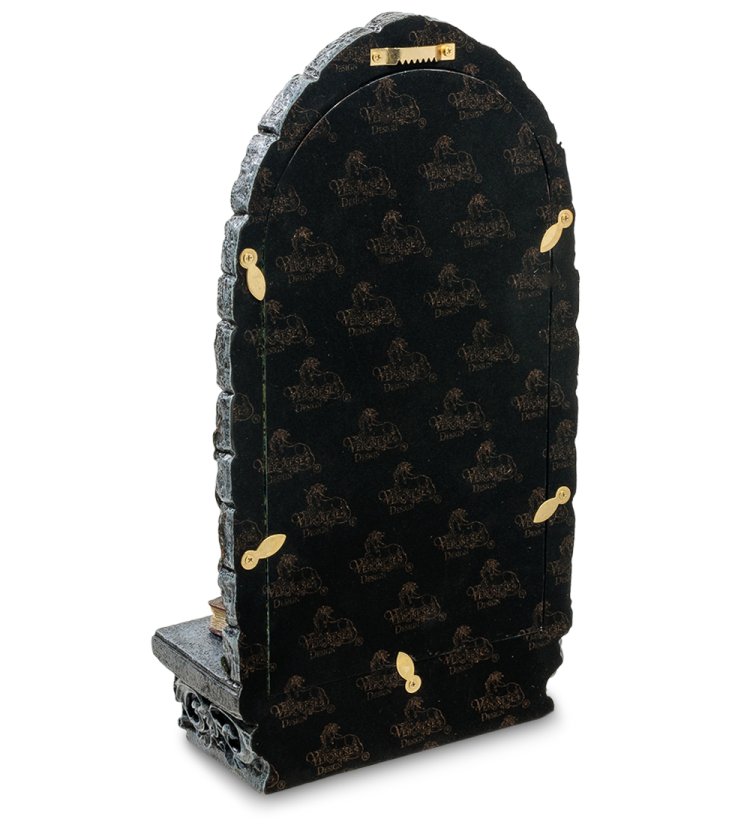 Статуэтка Кошка с котенком у зеркала Veronese WS-885, оборотная сторона