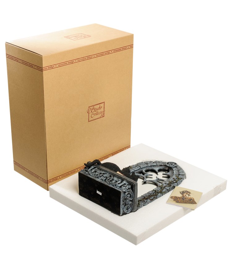 Статуэтка Кошка с котенком у зеркала Veronese WS-885, упаковочный вид