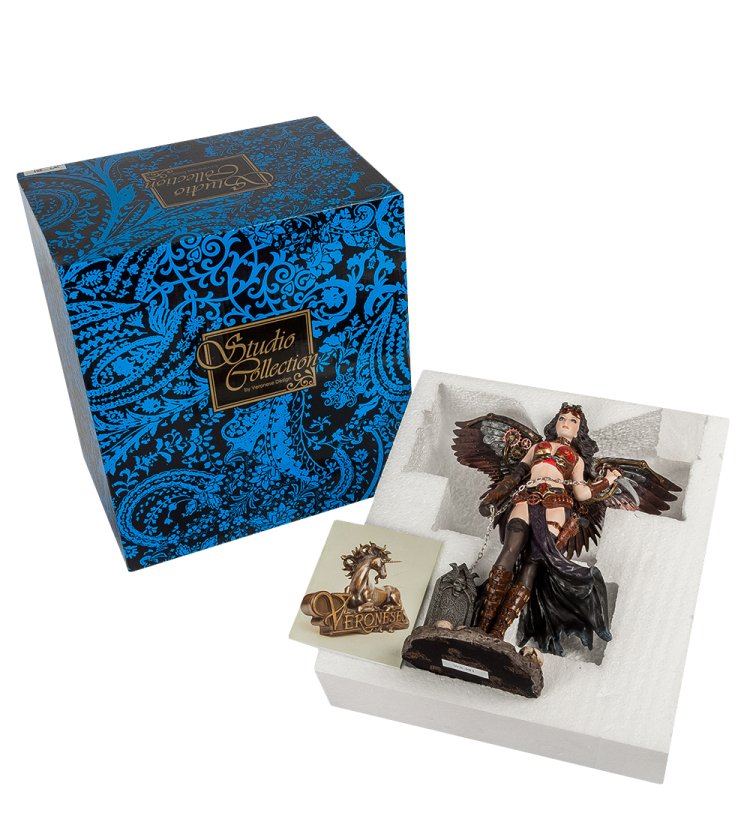 Статуэтка в стиле Стимпанк Девушка с крыльями Veronese WS-381, упаковочный вид