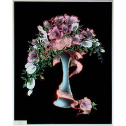 Картина Праздничный букет c кристаллами Swarovski