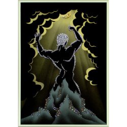 Картина Воин Света c кристаллами Swarovski